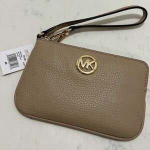 Michael Kors Tan Wristlet